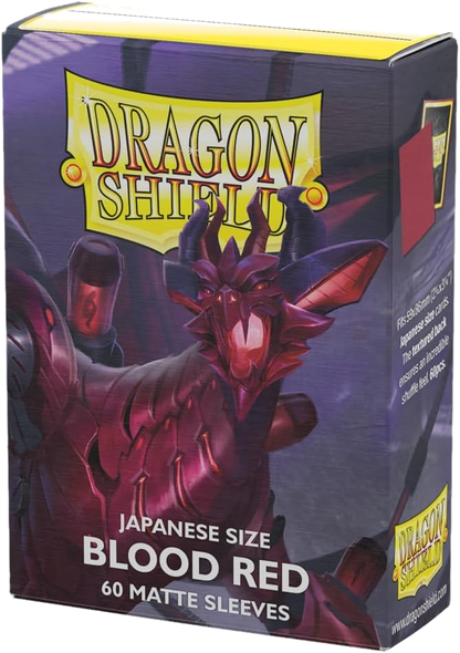 Dragon Shield Japanese Matte Sleeves - Blood Red