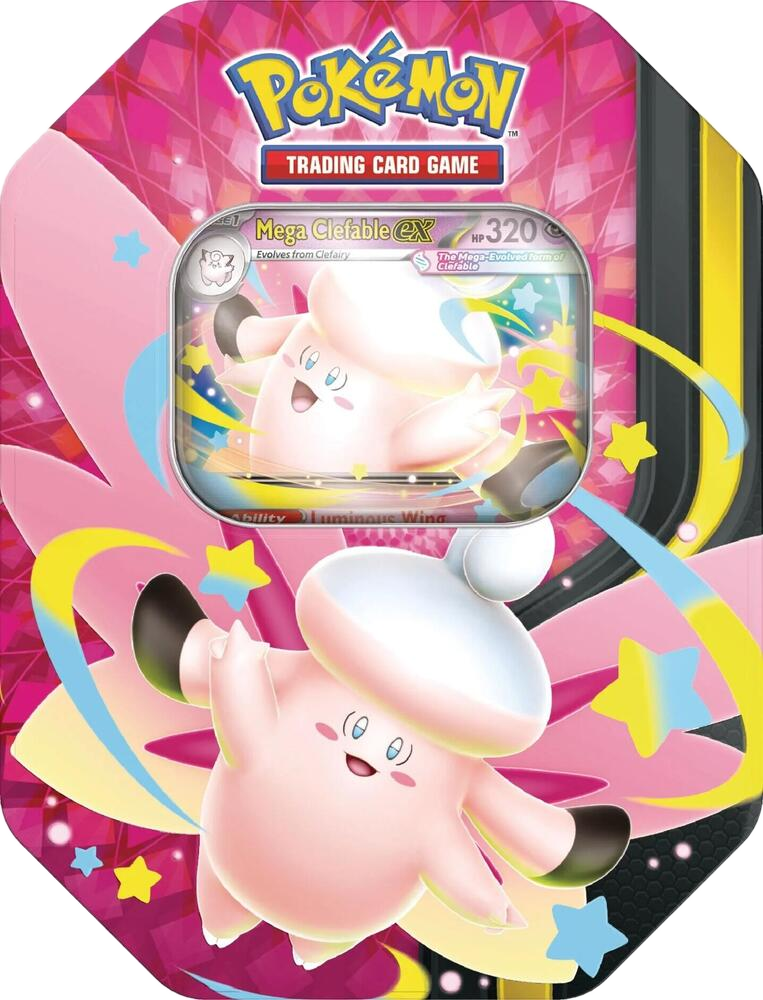 Pokemon Mega Moonlit Tin - Mega Clefable ex
