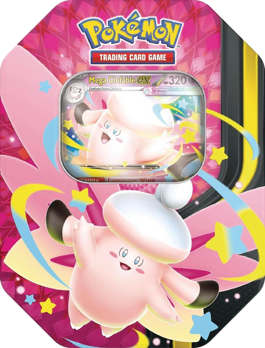 Pokemon Mega Moonlit Tin - Mega Clefable ex