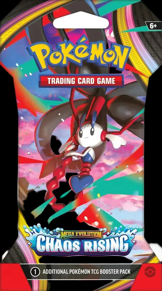 A Pokemon Chaos Rising sleeved booster pack featuring Floette on the front.