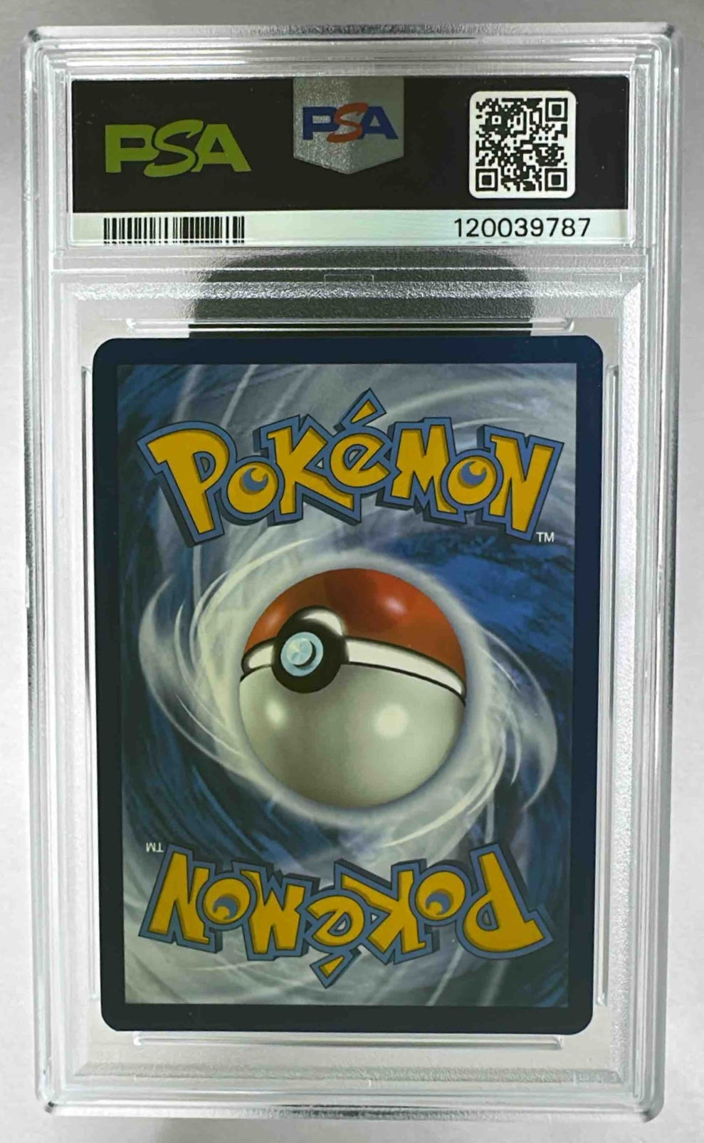 The back of a PSA 10 graded 2025 Pokemon Prismatic Evolutions Ceruledge ex trading card.