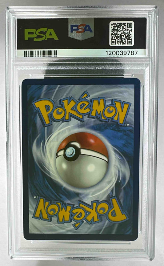 The back of a PSA 10 graded 2025 Pokemon Prismatic Evolutions Ceruledge ex trading card.