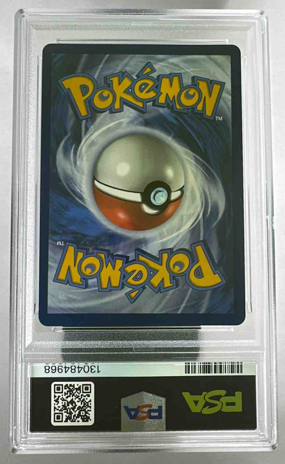 A PSA 10 graded Misty's Gyarados Pokemon card in a protective plastic slab.