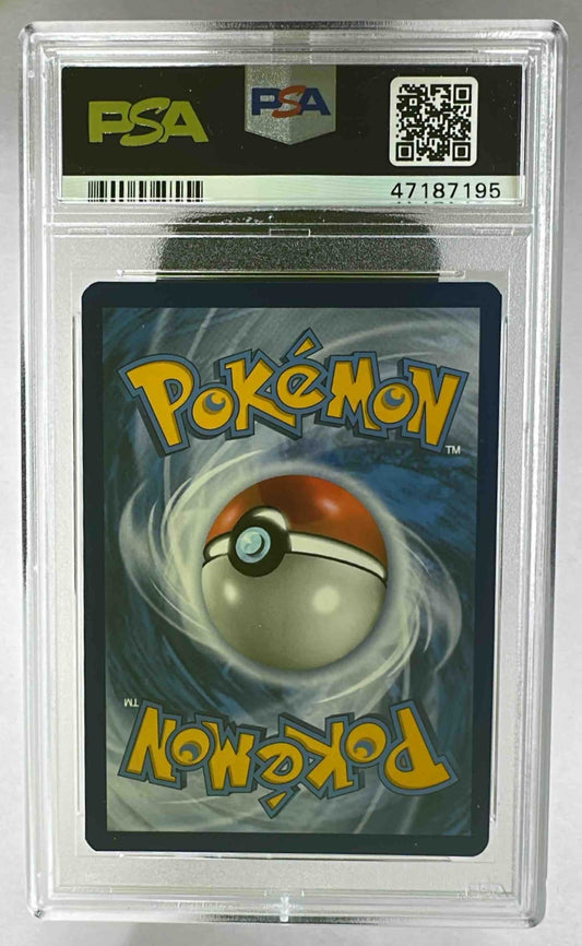 A PSA 9 graded jumbo Pokemon Espeon and Deoxys promo card in a protective plastic slab.