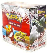 A factory-sealed Pokemon Emerging Powers booster box featuring artwork of Cobalion and Terrakion.