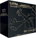 A black Pokemon Plasma Storm Elite Trainer Box featuring a gold outline of Lugia.