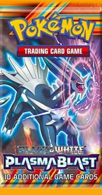 A Pokemon Plasma Blast booster pack featuring Dialga on the packaging.