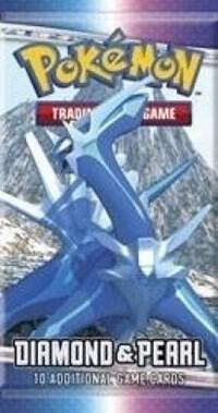 A Pokemon Diamond and Pearl booster pack featuring Dialga on the front packaging.