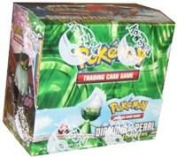 A factory-sealed Pokemon Secret Wonders booster box from the Diamond and Pearl series.