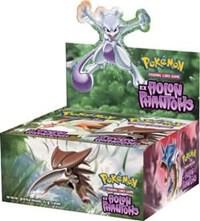 A sealed Pokemon Holon Phantoms booster box featuring Mewtwo on the display topper.