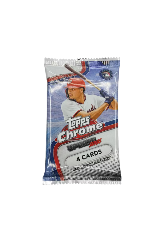 2025 Topps Chrome Update Series Baseball Value Box - pack inside