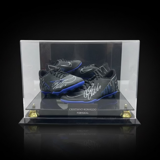 Cristiano Ronaldo Shadowbox Dual Autograph Cleat