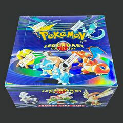 A factory-sealed Pokemon Legendary Collection booster box featuring classic character artwork.