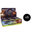 A case of six Magic the Gathering Edge of Eternities play booster boxes.