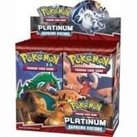 A sealed Pokemon Platinum Supreme Victors booster box featuring Rayquaza and Garchomp artwork.