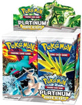 A sealed Pokemon Platinum Arceus booster box featuring artwork of Arceus and Zapdos.