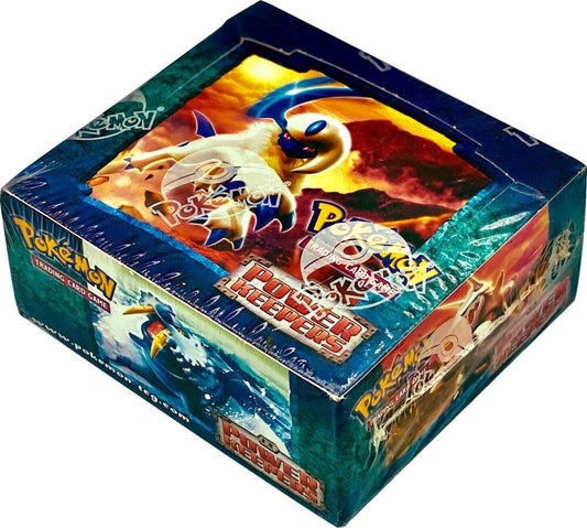 A sealed Pokemon Power Keepers trading card game booster box featuring artwork of Absol.