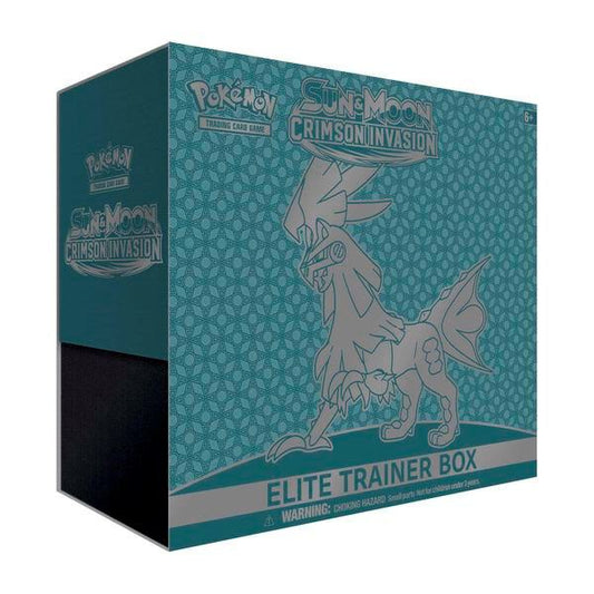 A teal Pokemon Crimson Invasion Elite Trainer Box featuring Silvally on the front.