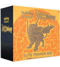 A Pokemon Sun and Moon Ultra Prism Elite Trainer Box featuring Dusk Mane Necrozma.