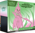 A Pokemon Paradox Rift Elite Trainer Box featuring Iron Valiant on the front.