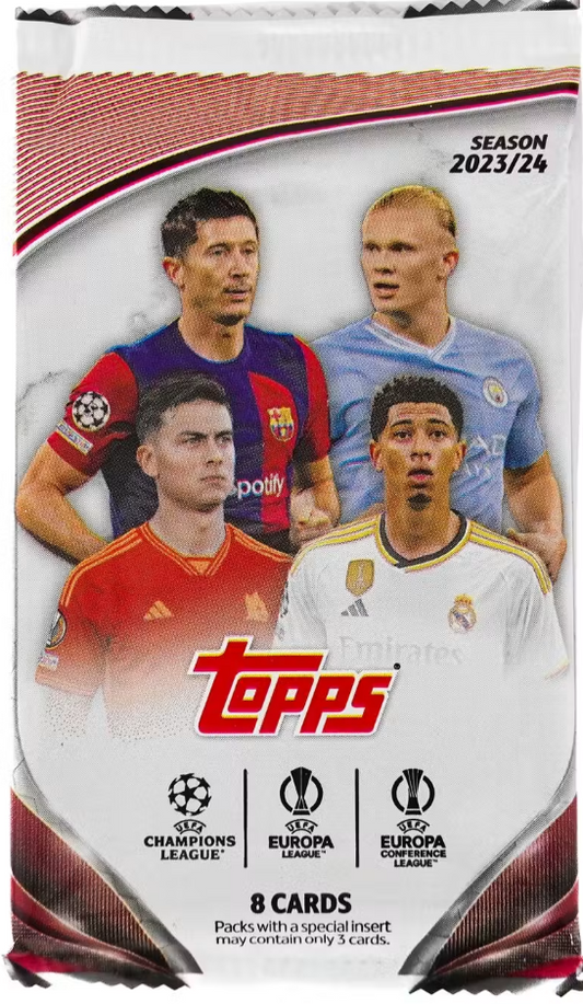 2023/24 Topps UEFA Club Competitions Soccer Blaster Pack