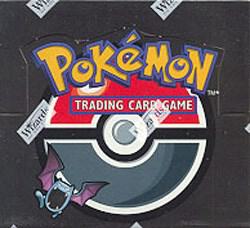 A sealed Pokemon Team Rocket booster box featuring the iconic logo and a Zubat illustration.