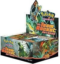 A sealed Pokemon Team Rocket Returns booster box featuring Mewtwo on the display header.