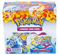 A sealed Pokemon Flashfire XY02 booster box featuring Charizard artwork.