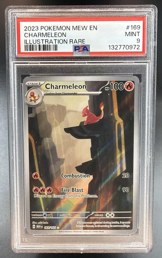 2023 Pokemon Gaming SV 151 Charmeleon #169/165 Illustration Rare PSA 9