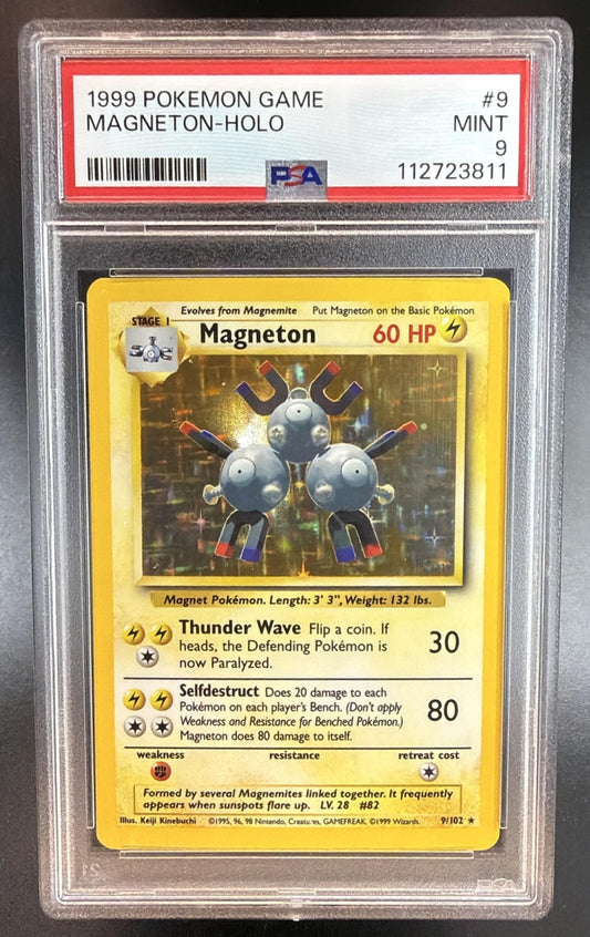 1999 Pokemon Gaming Set Magneton #9/102 PSA 9