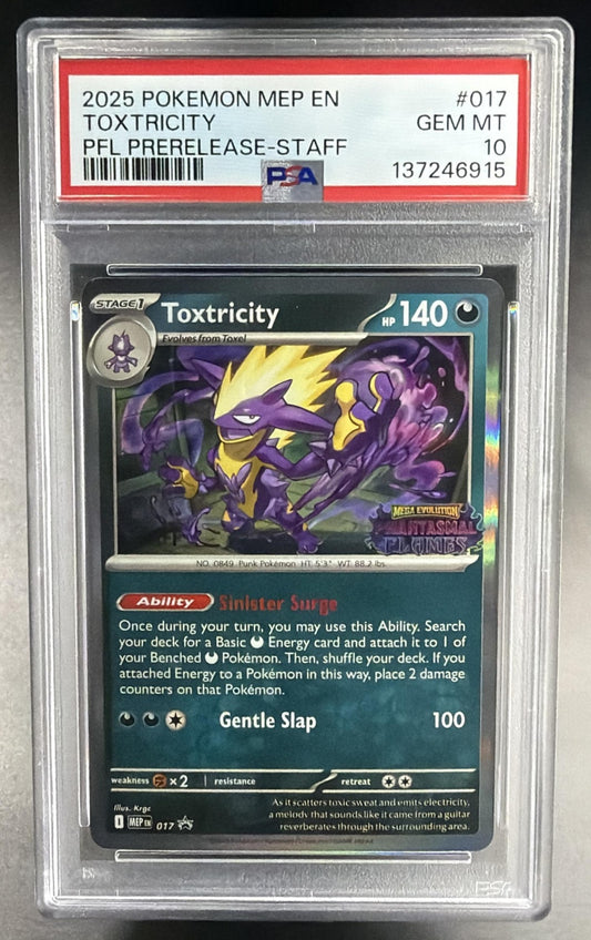 2023 Pokemon Gaming SV Paradox Rift Toxtricity ex Reverse Holo #100 PSA 10