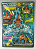 A Rotom ex Special Illustration Rare card from the 2025 Pokemon Phantasmal Flames set.