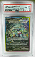 A PSA 10 graded Terapagos ex special illustration rare card from the 2024 Stellar Crown set.