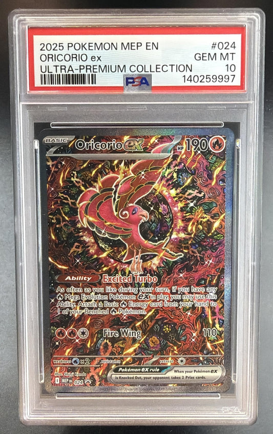 2025 Pokemon Gaming MEP Black Star Promos Oricorio ex #024 PSA 10