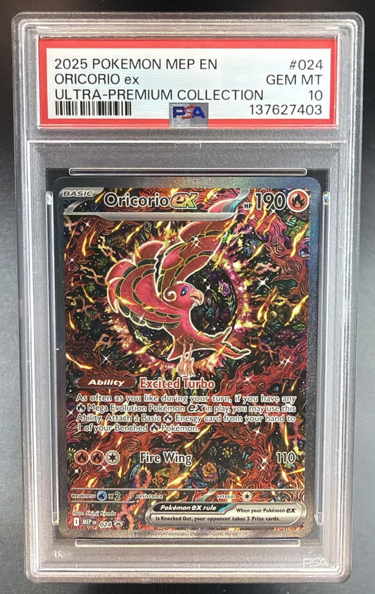 2025 Pokemon Gaming MEP Black Star Promos Oricorio ex #024 PSA 10