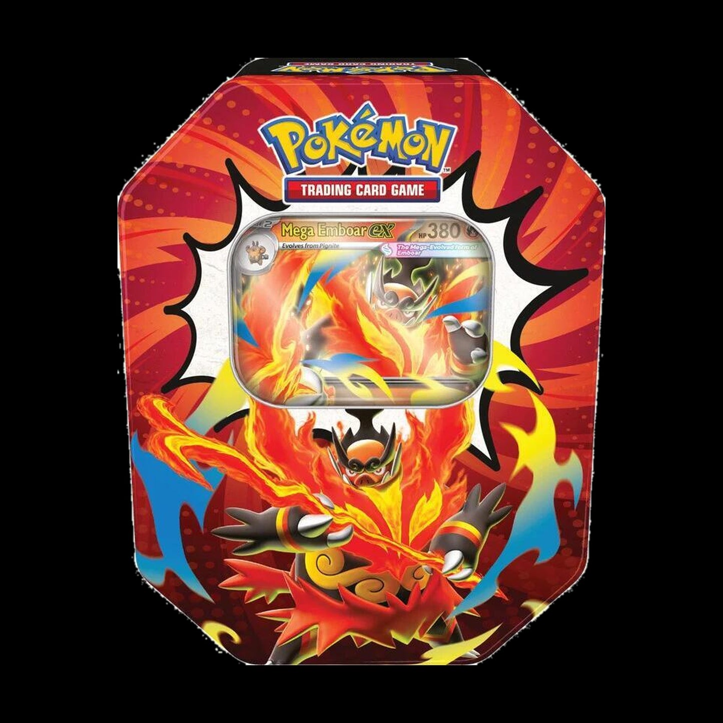 Pokemon Ascended Heroes Tin - Mega Emboar ex version