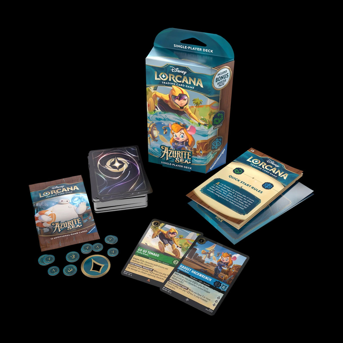 Disney Lorcana: Azurite Sea Emerald & Sapphire Starter Deck - alternate view
