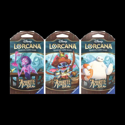 Disney Lorcana: Azurite Sea 3 x Assorted Sleeved Boosters