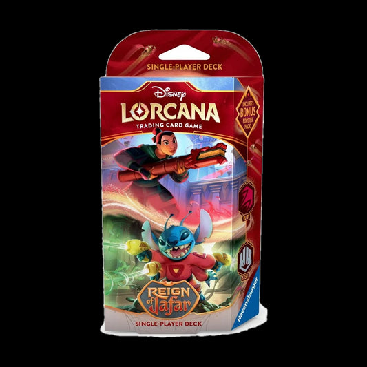 Disney Lorcana: Reign of Jafar Ruby & Steel Starter Deck