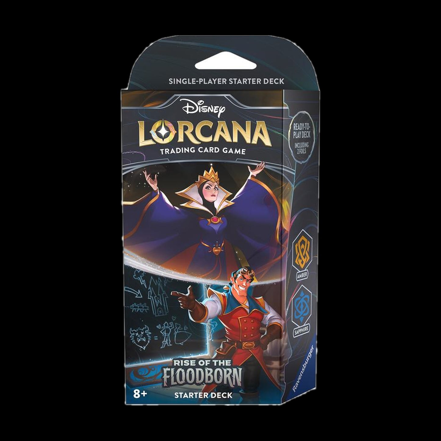 Disney Lorcana: Rise of the Floodborn Starter Deck Amethyst Steel