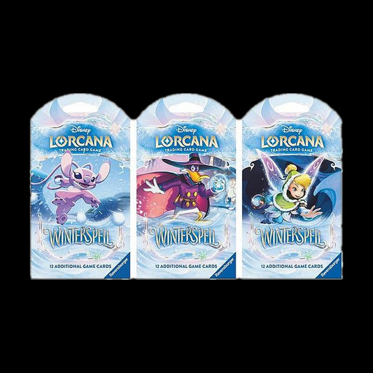 Disney Lorcana: Winterspell 3 Pack of Sleeved Boosters
