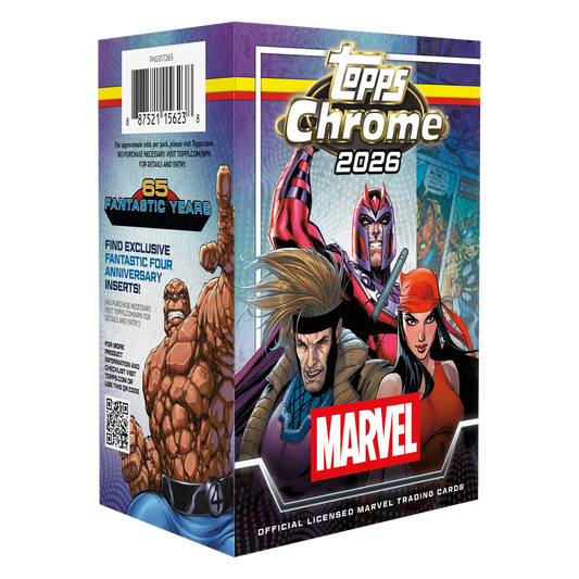 2026 Topps Chrome Marvel Comics Blaster Pack