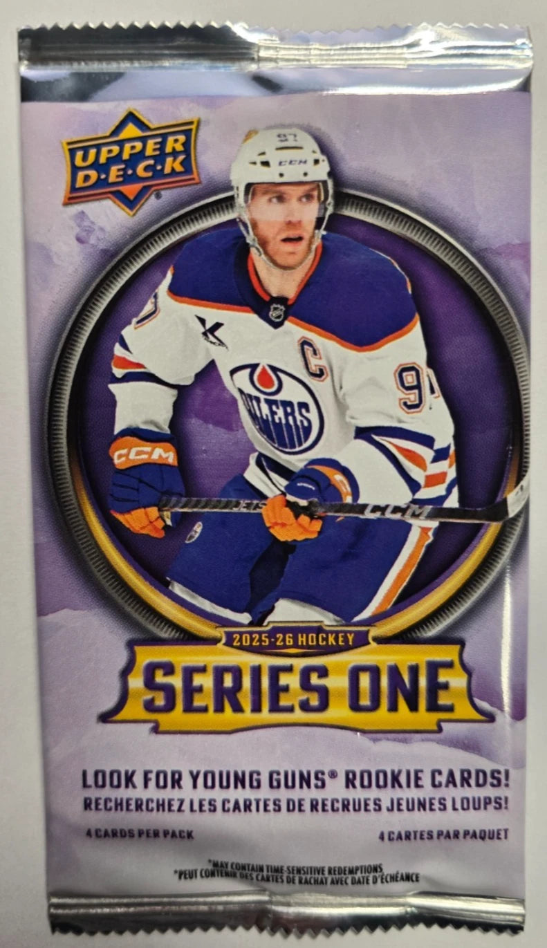 2025-26 Upper Deck Series 1 Hockey Blaster Box Pack