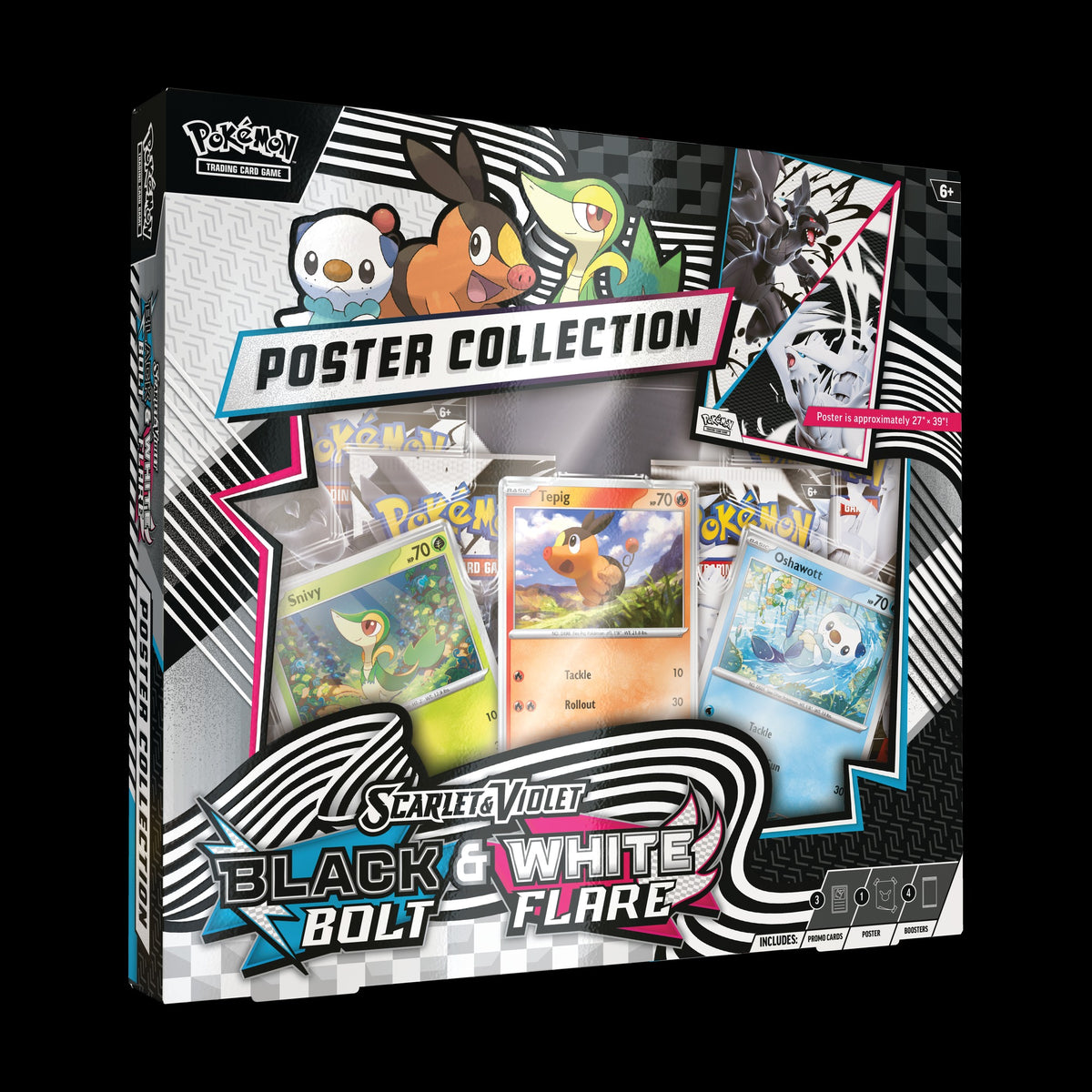 Pokemon Black Bolt & White Flare Unova Poster Collection box