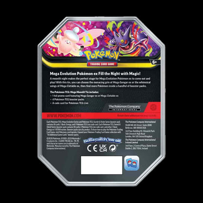 Pokemon Mega Moonlit Tin - Mega Clefable ex - alternate view