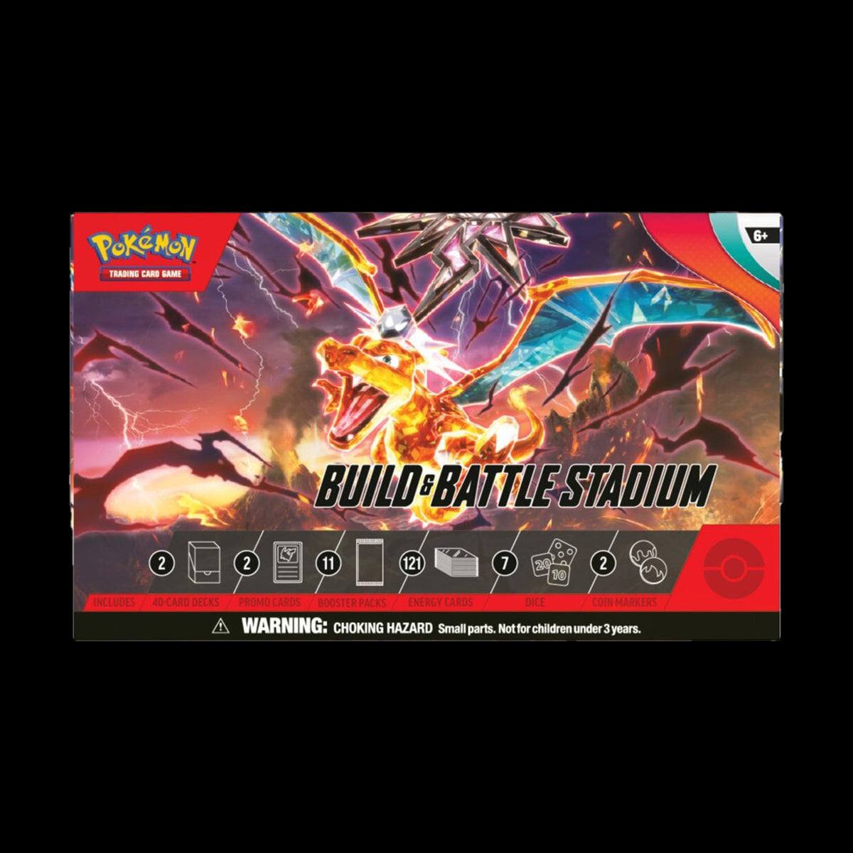 Pokemon Obsidian Flames Build and Battle Stadium Box (SV03) - alternate view