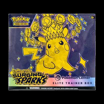 Pokemon Surging Sparks Pokemon Center Elite Trainer Box (SV08) ETB - alternate view