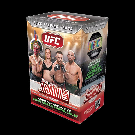 2026 Topps UFC Stadium Club Value Box - factory sealed, 6 packs of 5 cards, Lime Green parallels