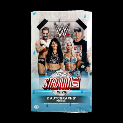 2026 Topps WWE Stadium Club Hobby Box - sealed front