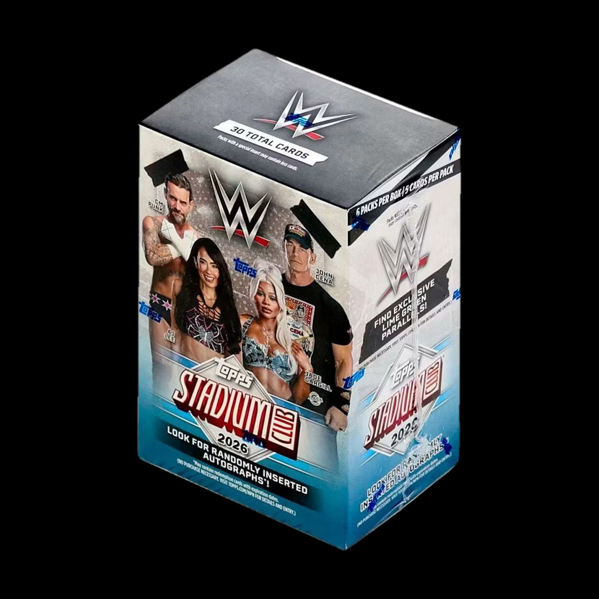 2026 Topps WWE Stadium Club Value Box - sealed angle view